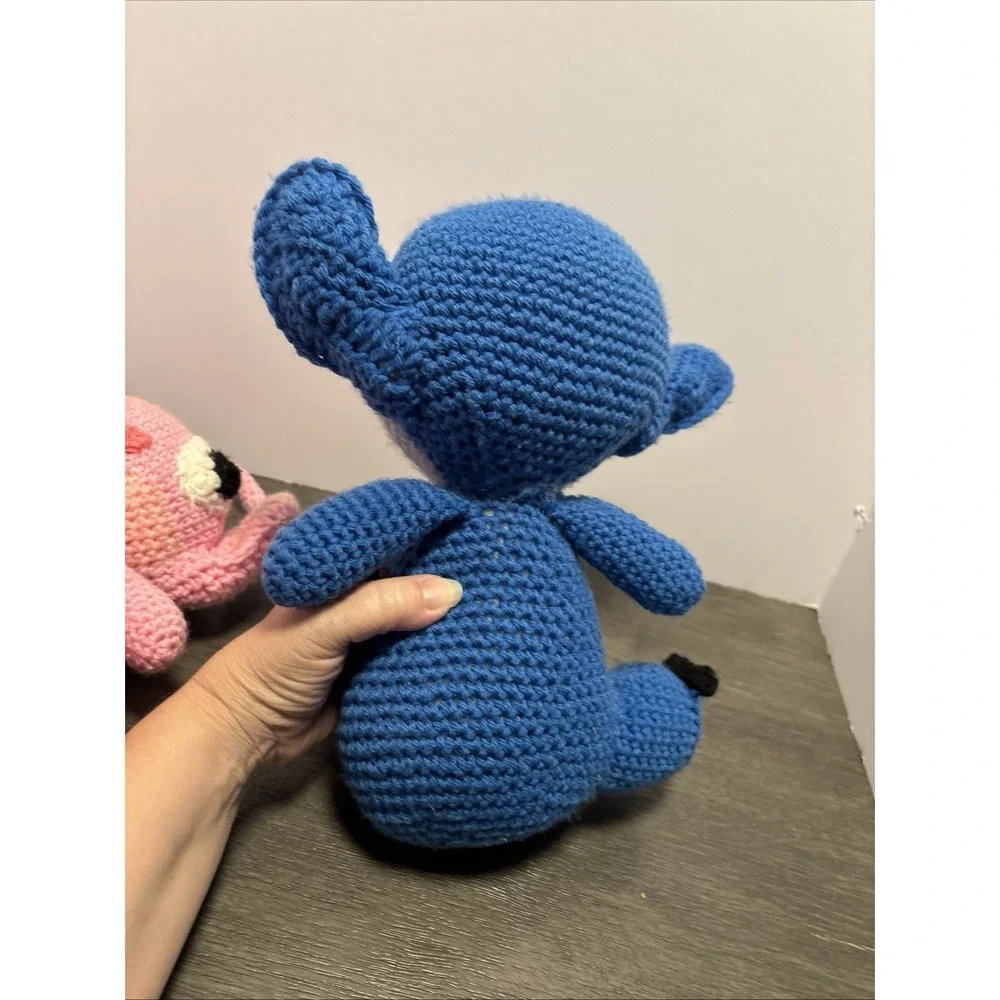 Angel & Stitch -Lilo & Stitch Disney Plush Handmade Crochet Amigurumi 11‎ Inch